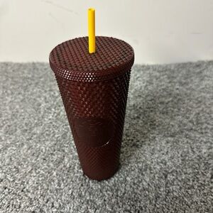 Starbucks Textured Tumbler with Yellow Straw